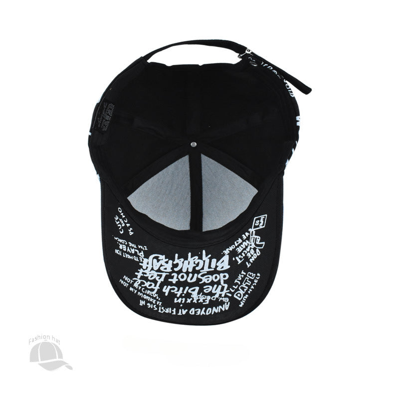 Wholesale Four Seasons Graffiti Printed Baseball Cap Sun Cap